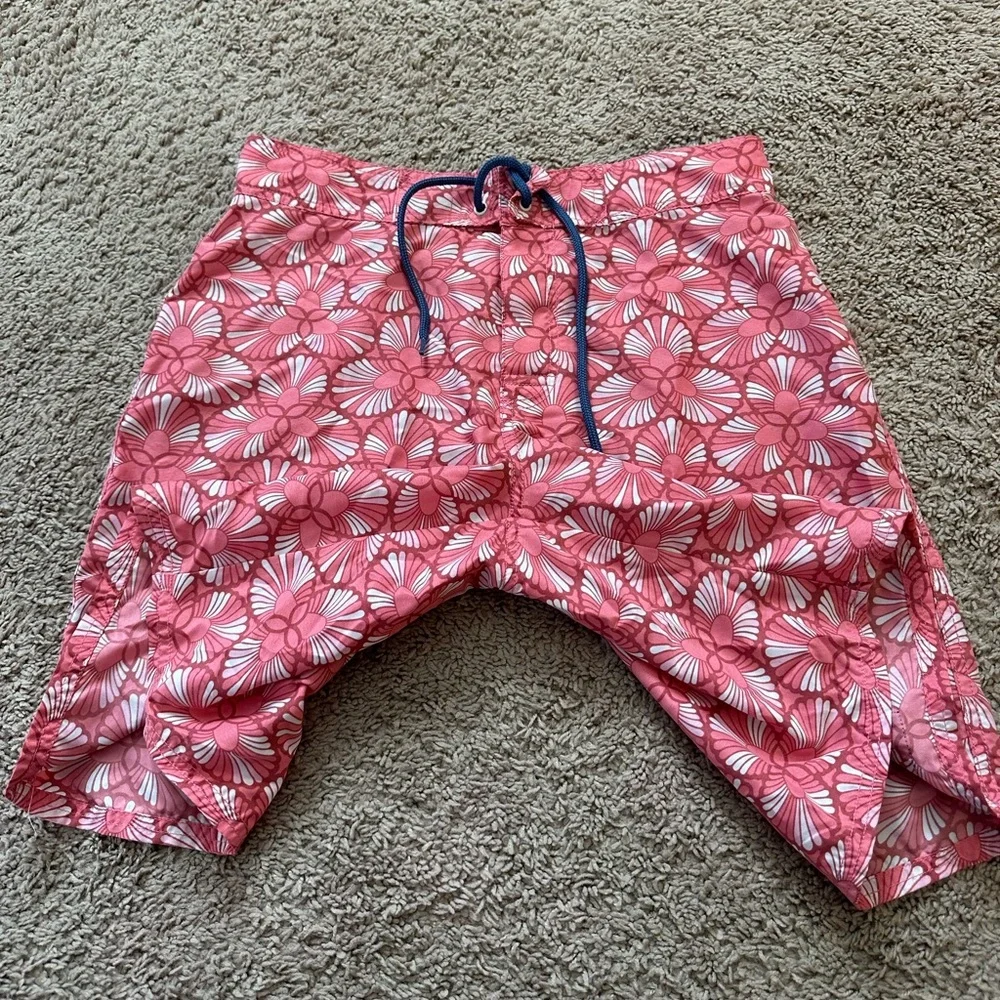 Vineyard Vines Men Pink Swimwear Swim Shorts Size 30 Board Trunks